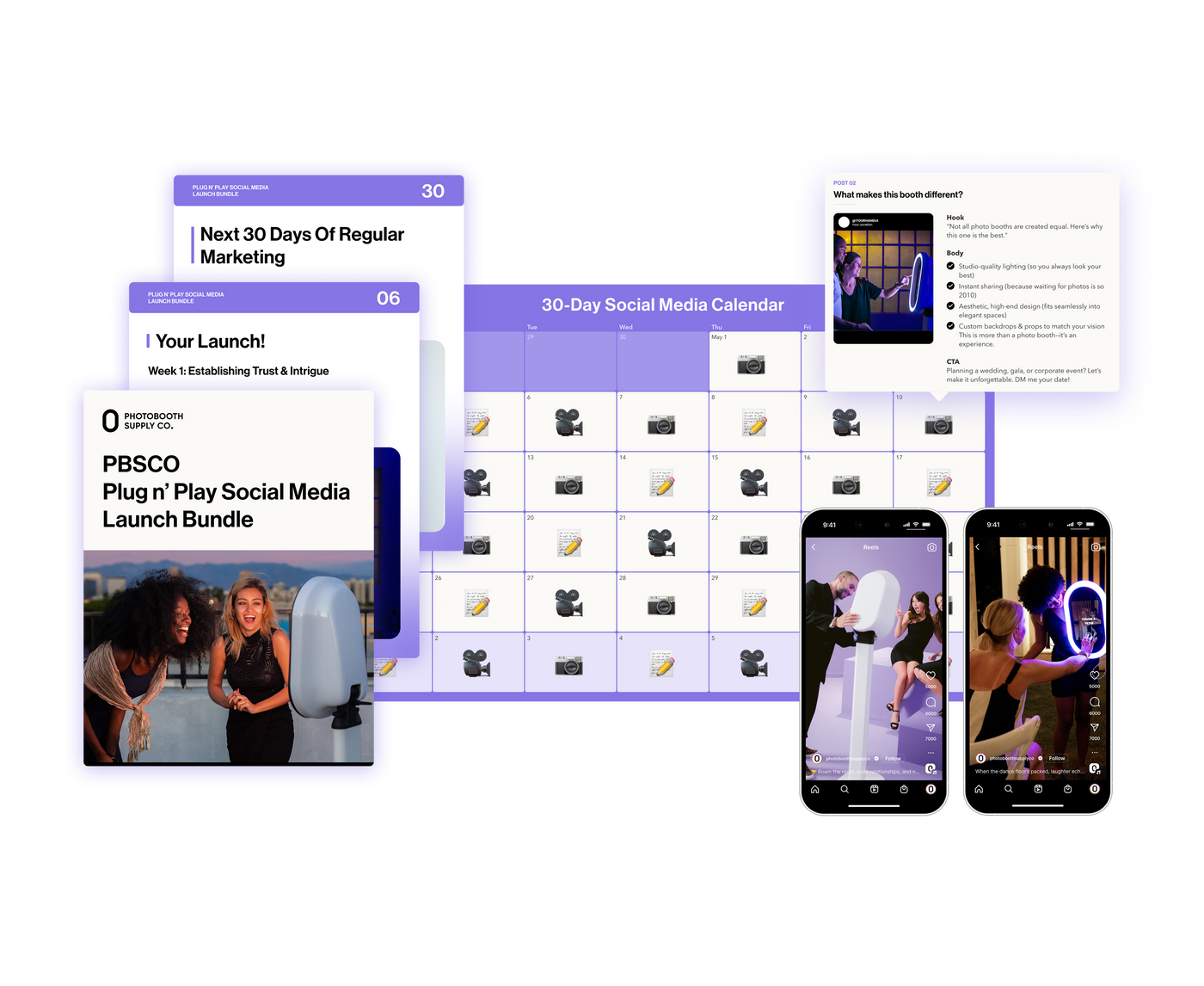 Salsa 2 - Plug and Play Social Media Launch Bundle Marketing & Advertising Digital Download Photobooth Supply Co.