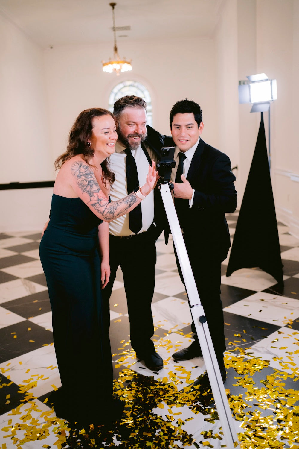 Tortilla 360 Photo Booth: A premium party video booth with a spinning platform by Photobooth Supply Co.