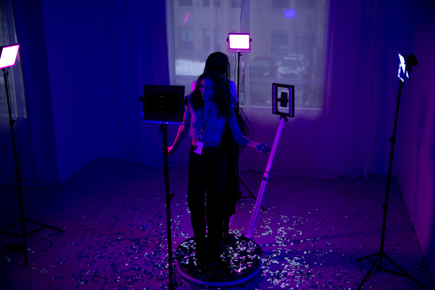 Tortilla 360 Photo Booth: A premium party video booth with a spinning platform by Photobooth Supply Co.